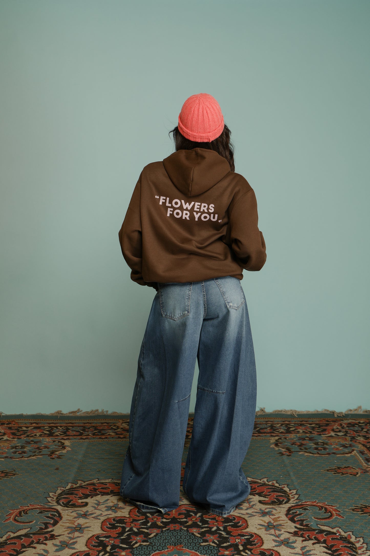 FELPA FLOWER FOR YOU CIOCCOLATO