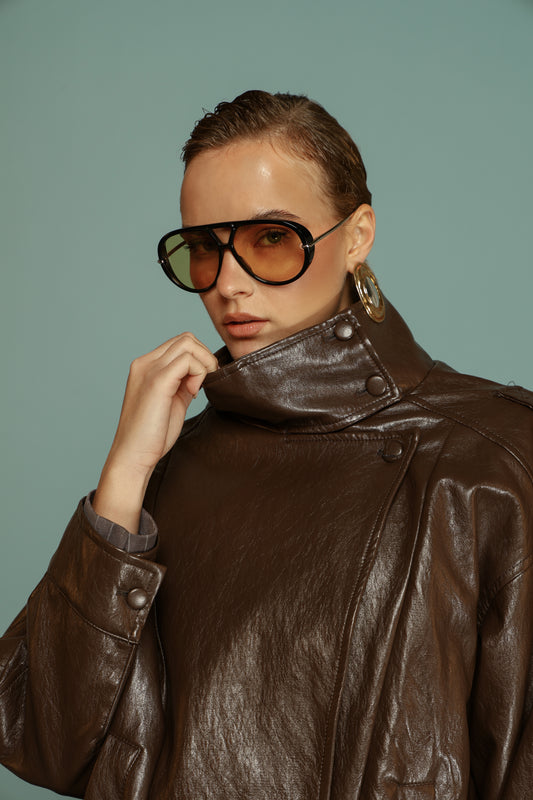 BIKER LONDON MARRONE