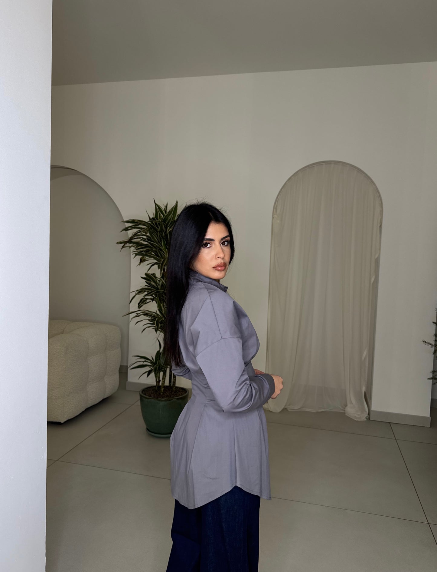 CAMICIA SIGNURÌ GRIGIA