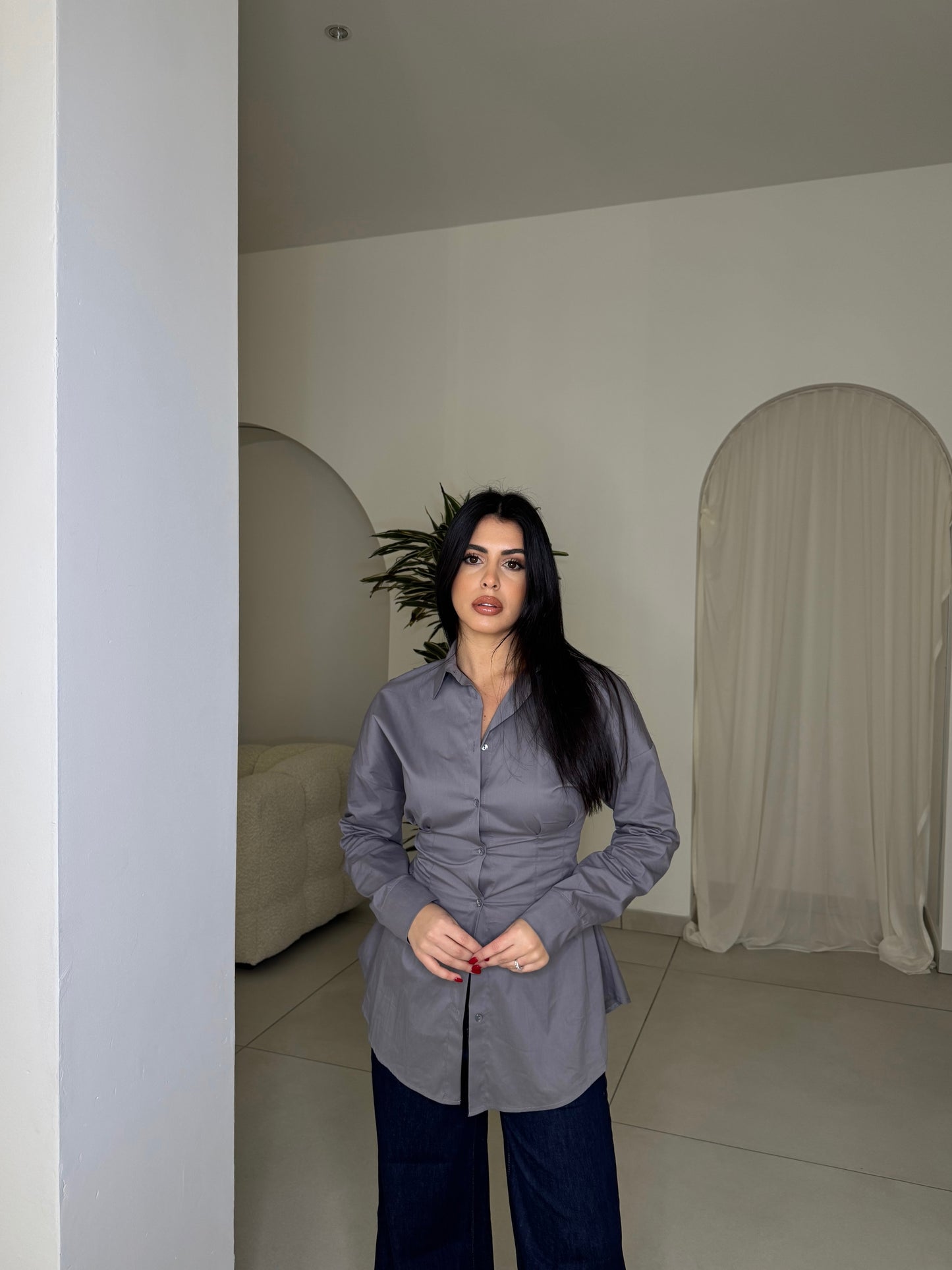 CAMICIA SIGNURÌ GRIGIA