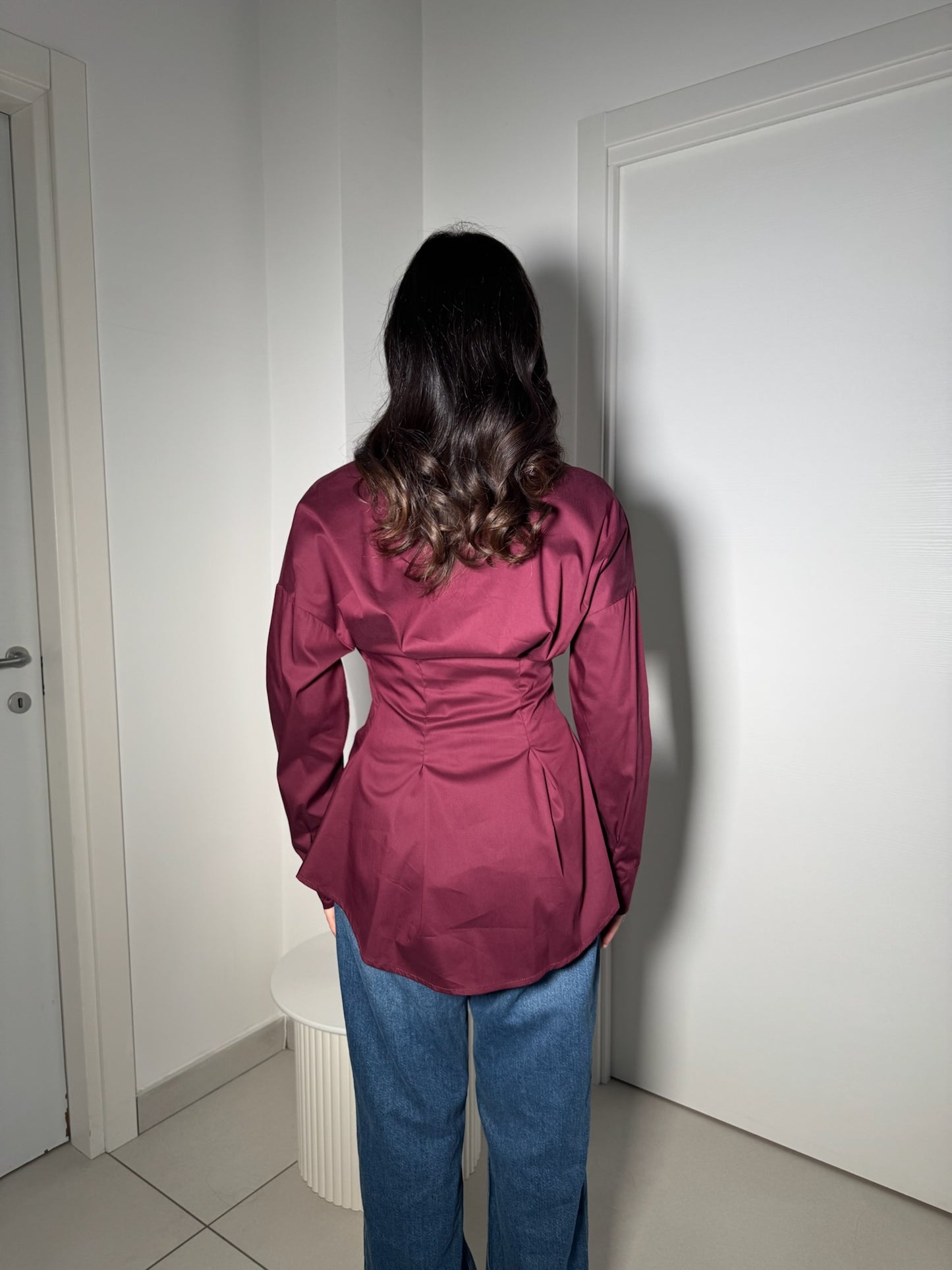 CAMICIA SIGNURÌ BORDEAUX