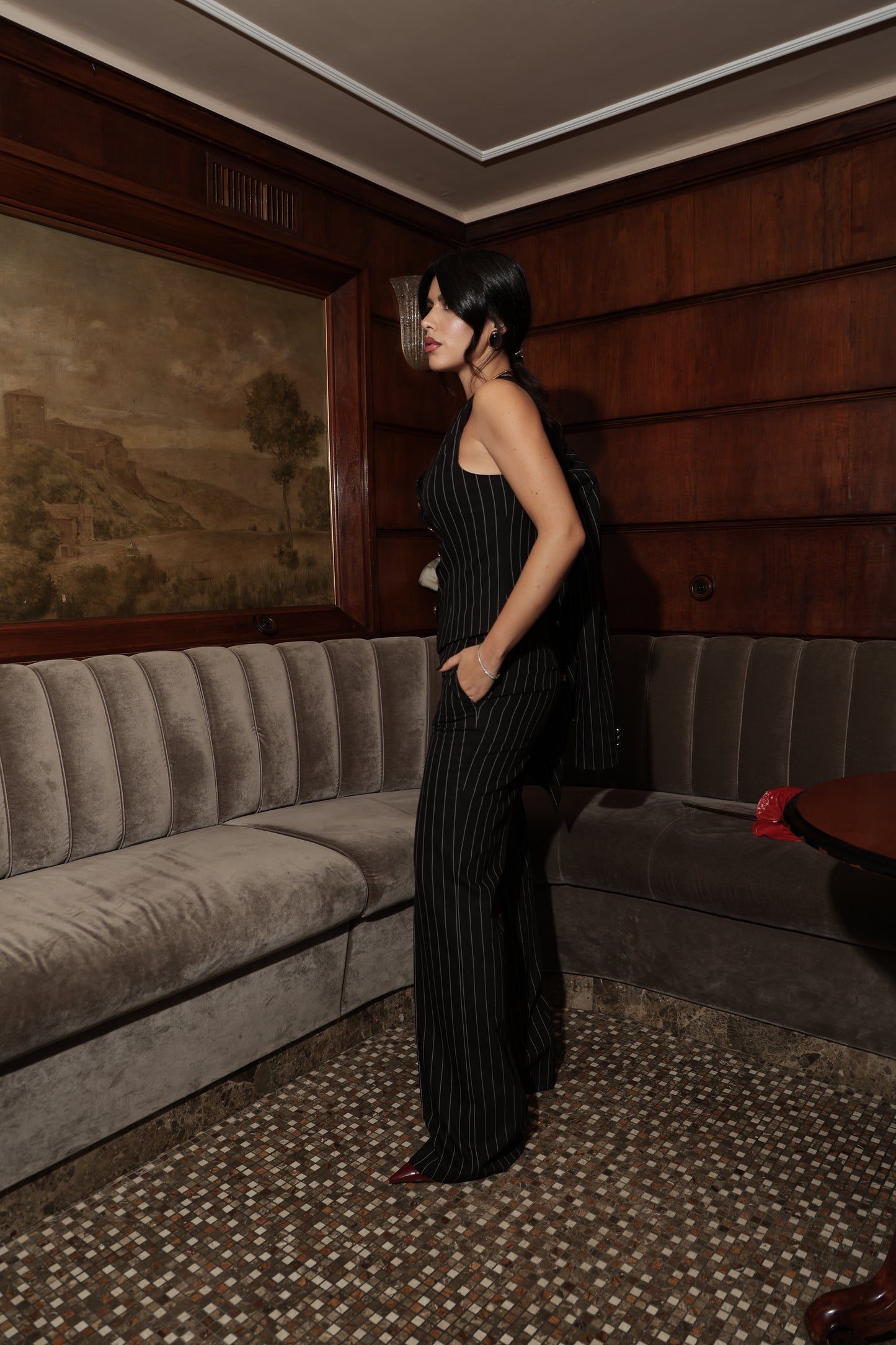 TAILLEUR CAMELIA GESSATO NERO