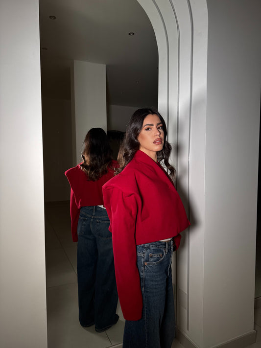 GIACCA PRAGA ROSSO RUBINO