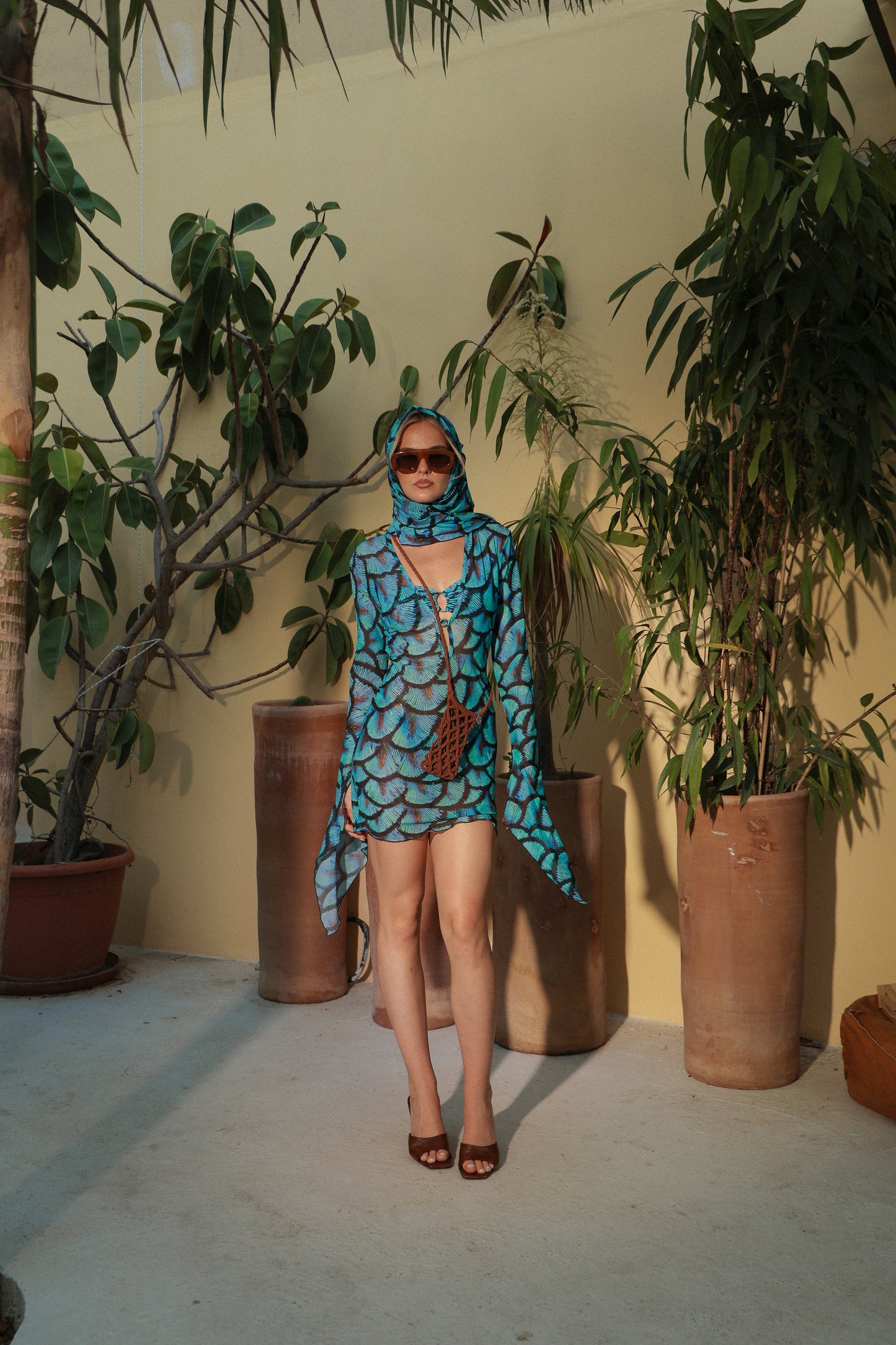 MINI DRESS RUMBA PLUMA