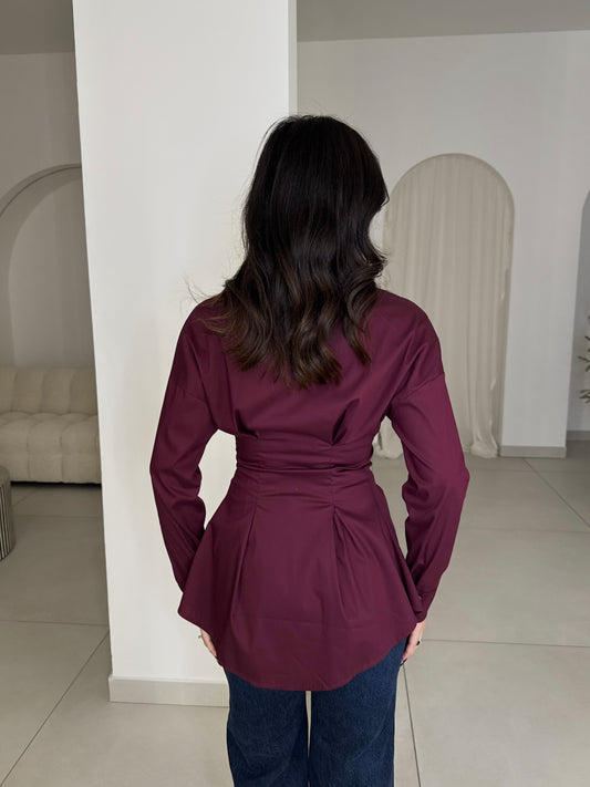 CAMICIA SIGNURÌ BORDEAUX