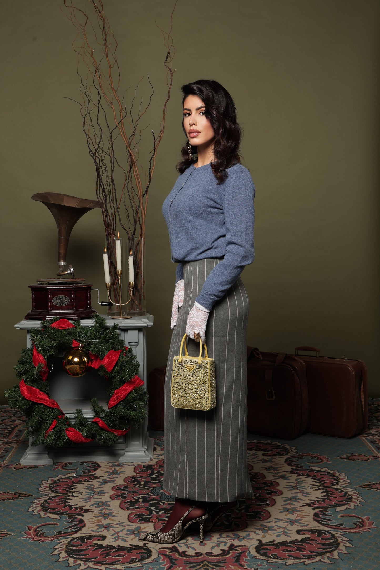 GONNA MIDI ALIA GRIGIO