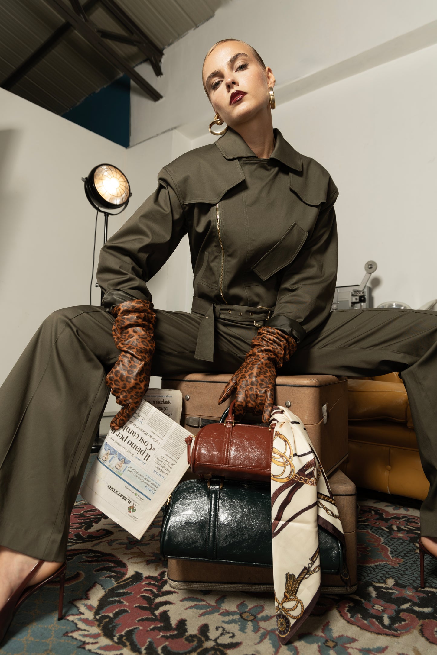 PANTALONE ALTHEA VERDE MILITARE