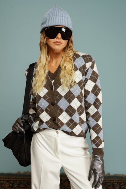 CARDIGAN MEGAN GRIGIO