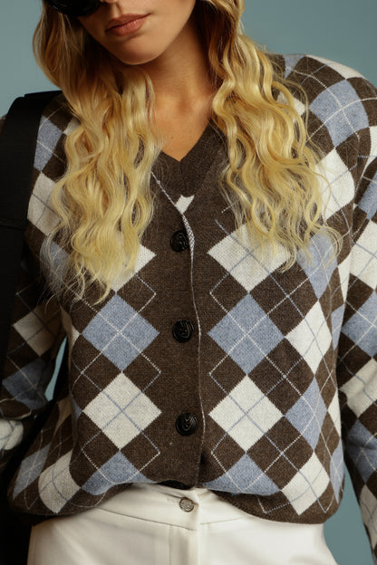 CARDIGAN MEGAN GRIGIO