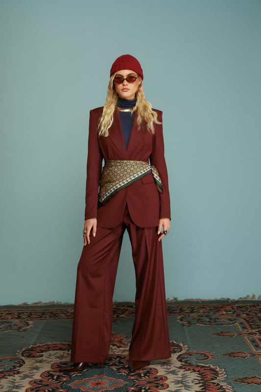 TAILLEUR MONOPETTO DIANA BORDEAUX