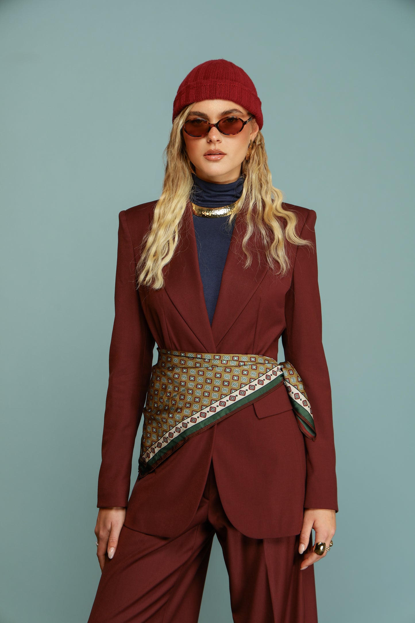 TAILLEUR MONOPETTO DIANA BORDEAUX