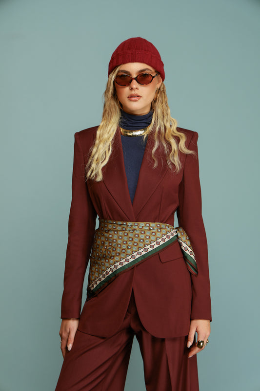 TAILLEUR MONOPETTO DIANA BORDEAUX