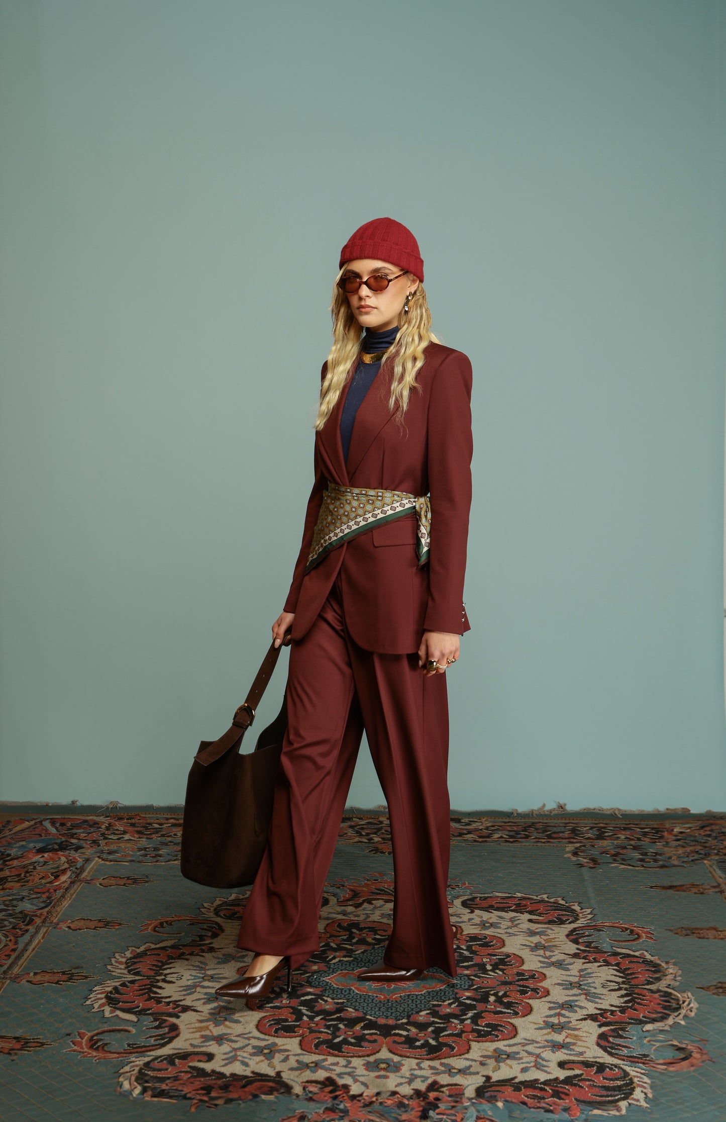 TAILLEUR MONOPETTO DIANA BORDEAUX