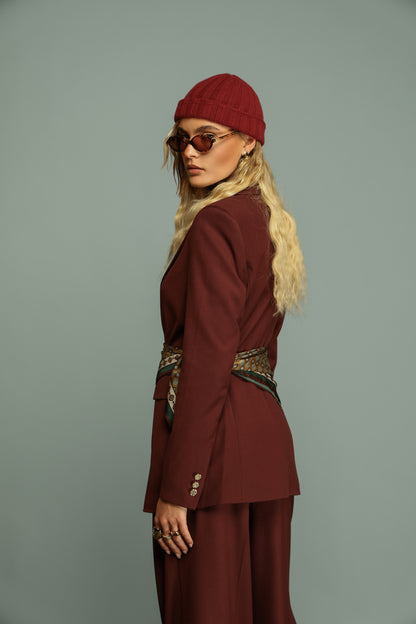 TAILLEUR MONOPETTO DIANA BORDEAUX