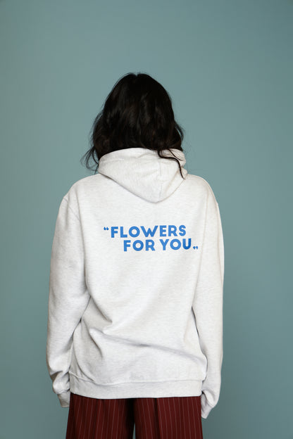 FELPA FLOWER FOR YOU GRIGIO MELANGE CHIARO