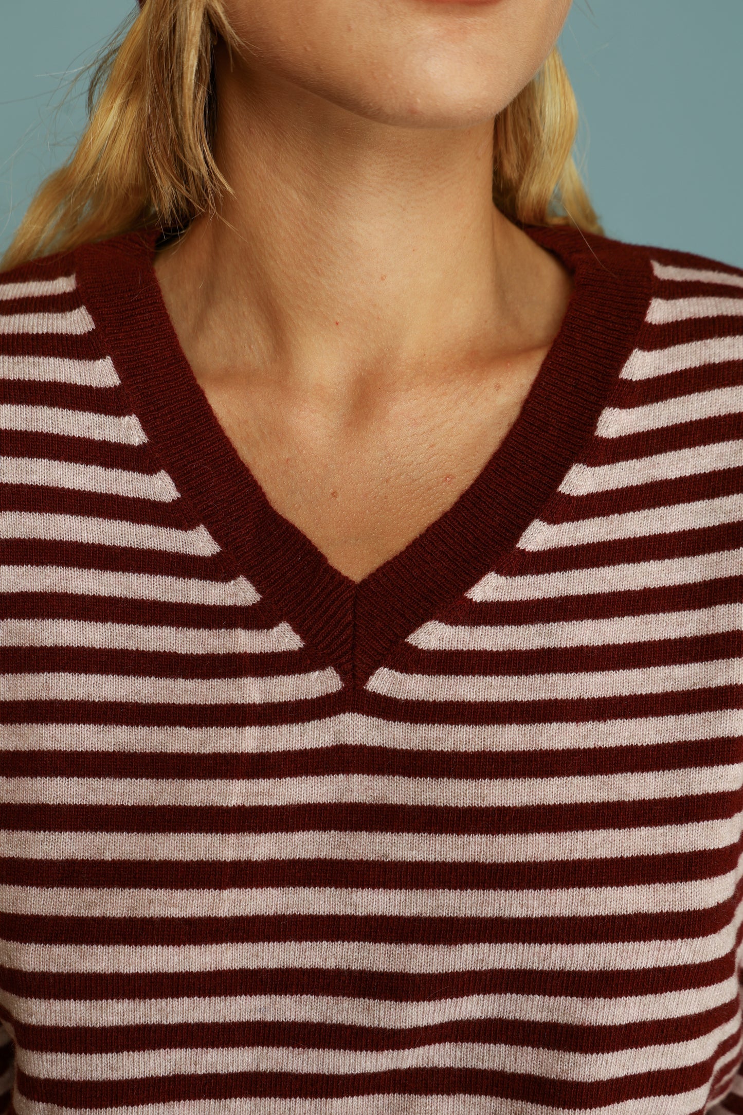 PULLOVER KENDAL ROSA/BORDEAUX