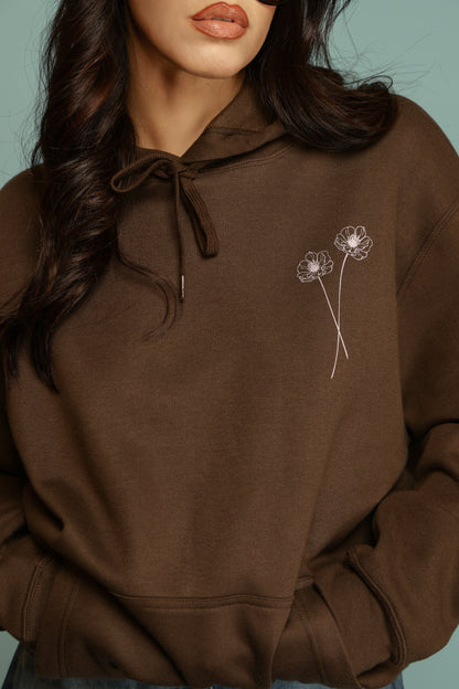 FELPA FLOWER FOR YOU CIOCCOLATO