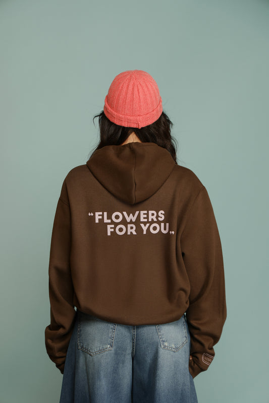 FELPA FLOWER FOR YOU CIOCCOLATO