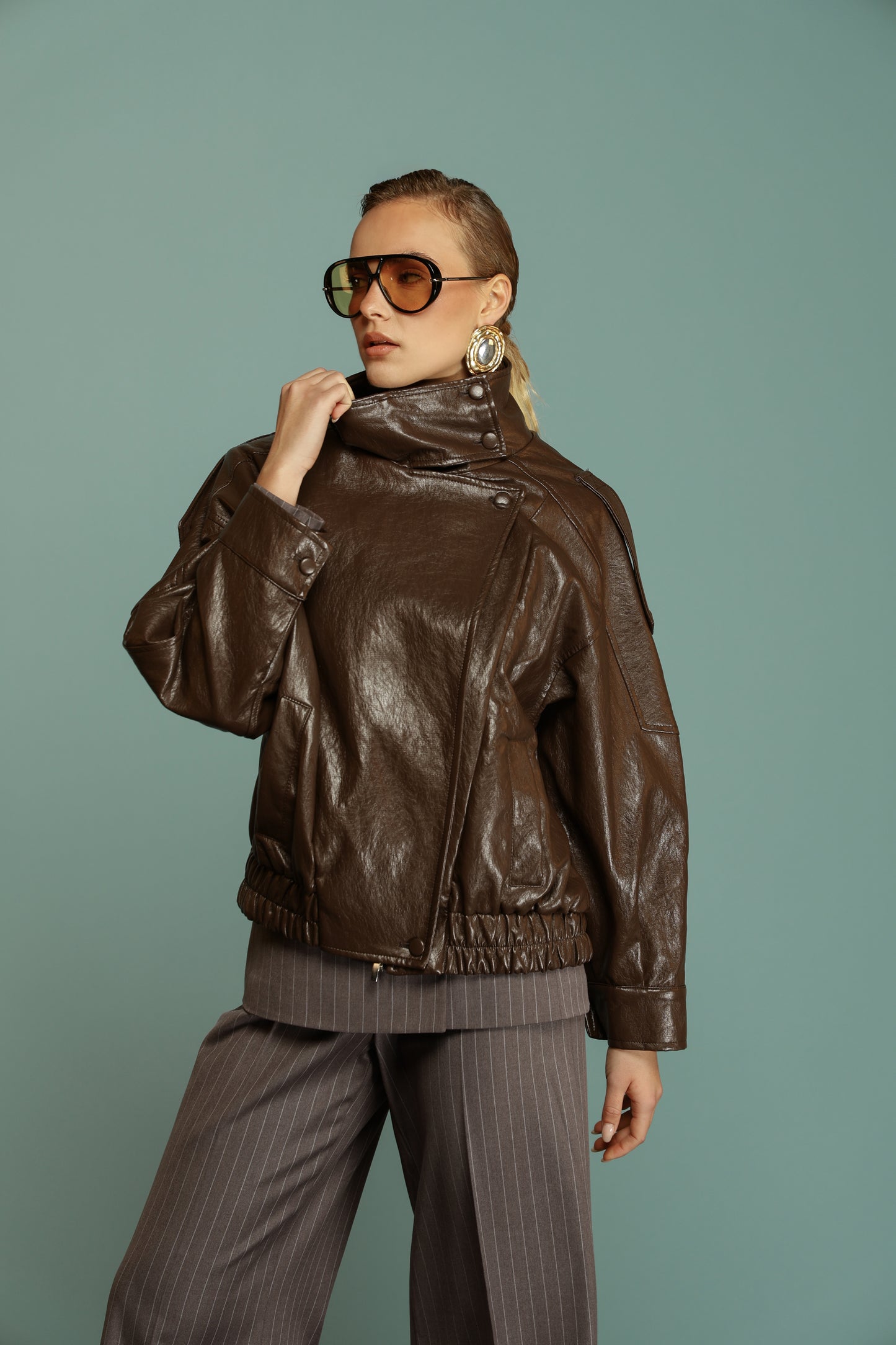 BIKER LONDON MARRONE