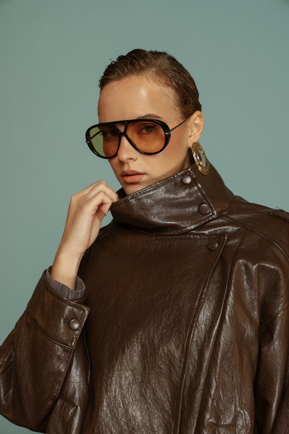 BIKER LONDON MARRONE