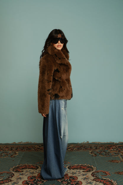 BOMBER CRUDELIA MARRONE/NERO