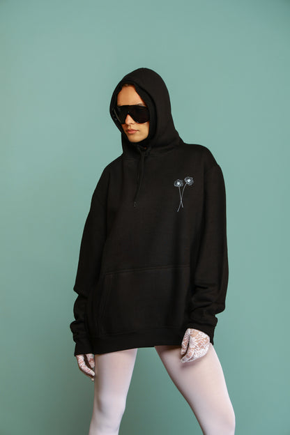 FELPA FLOWER FOR YOU NERO