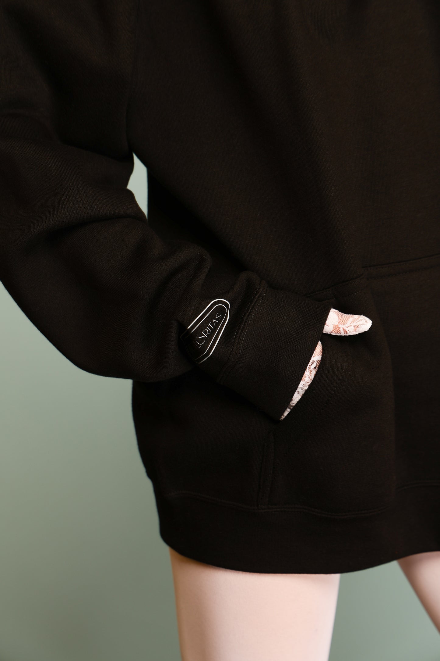 FELPA FLOWER FOR YOU NERO