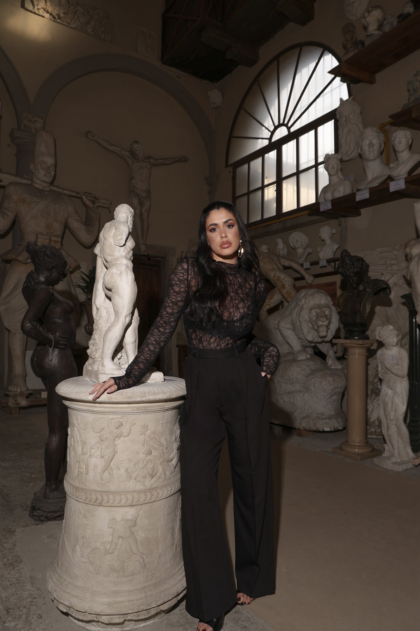 PANTALONI SARTORIALE ARTEMISIA NERO