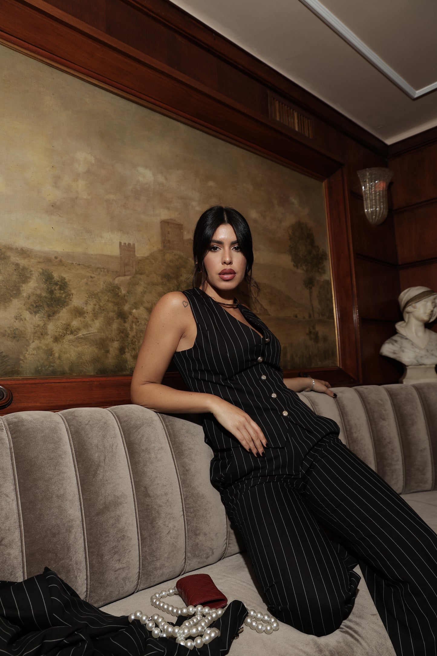 TAILLEUR CAMELIA GESSATO NERO