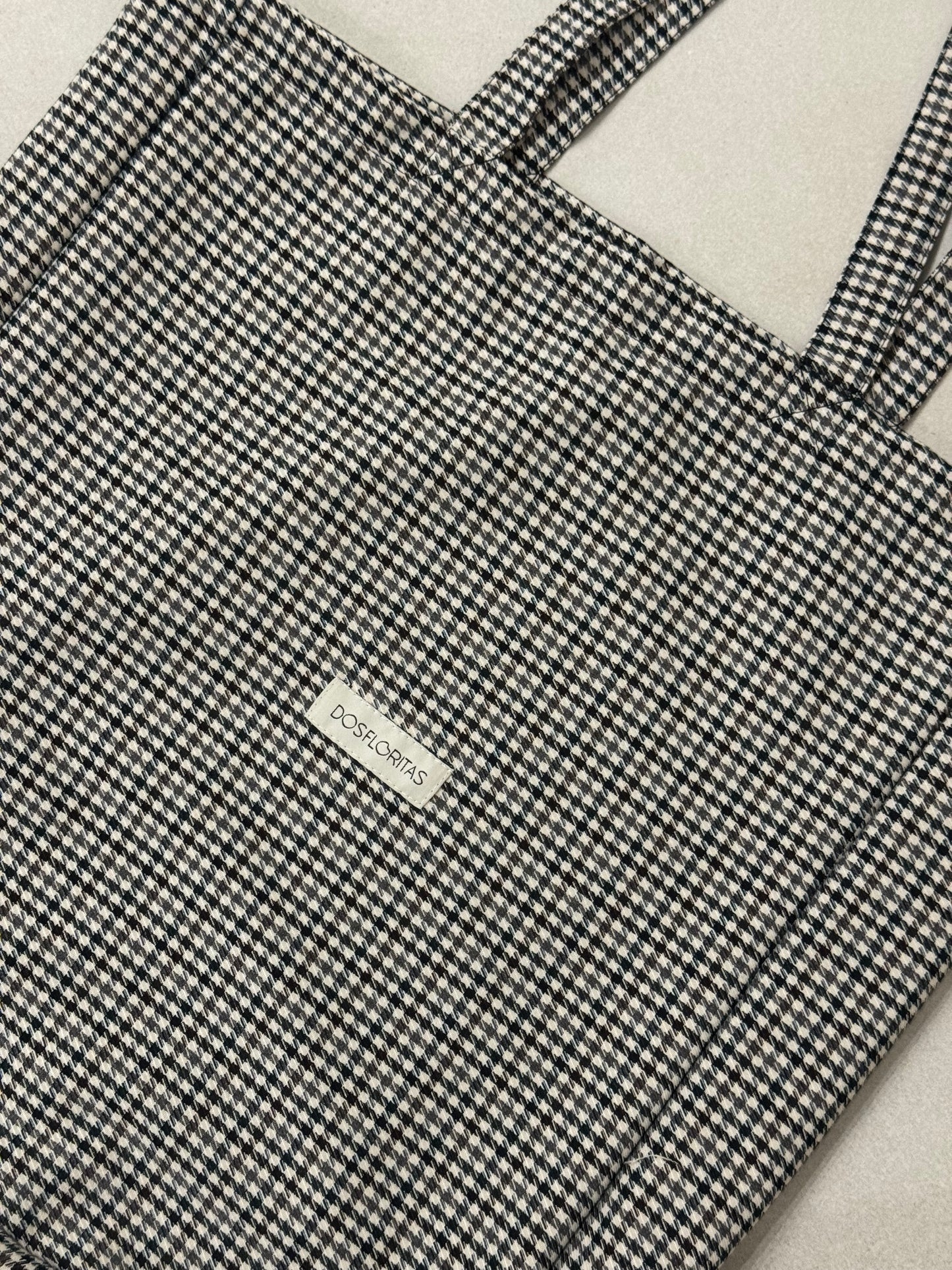 VIVI' HOUNDSTOOTH TOTE BAG
