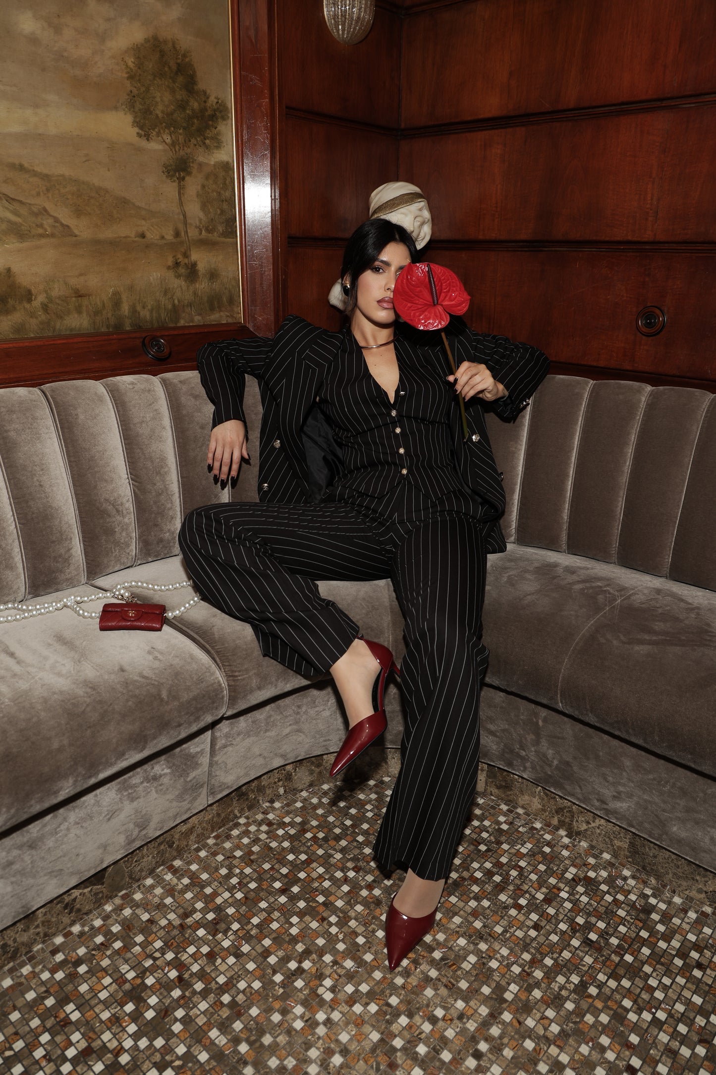 TAILLEUR CAMELIA GESSATO NERO