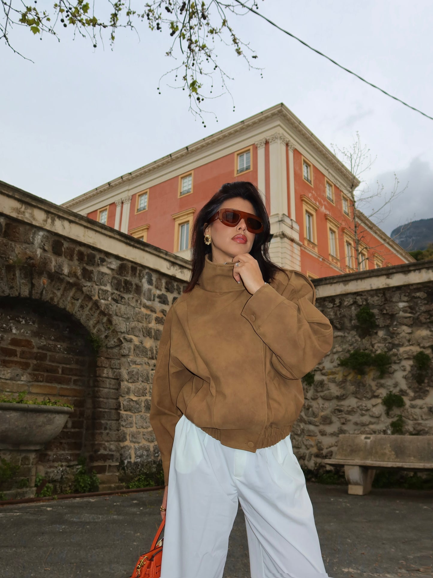 GIACCA ECO PELLE VENUS COGNAC