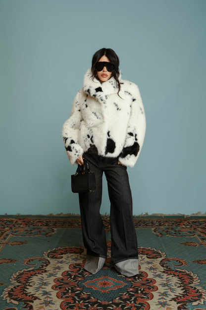 BOMBER CRUDELIA BIANCA/NERO