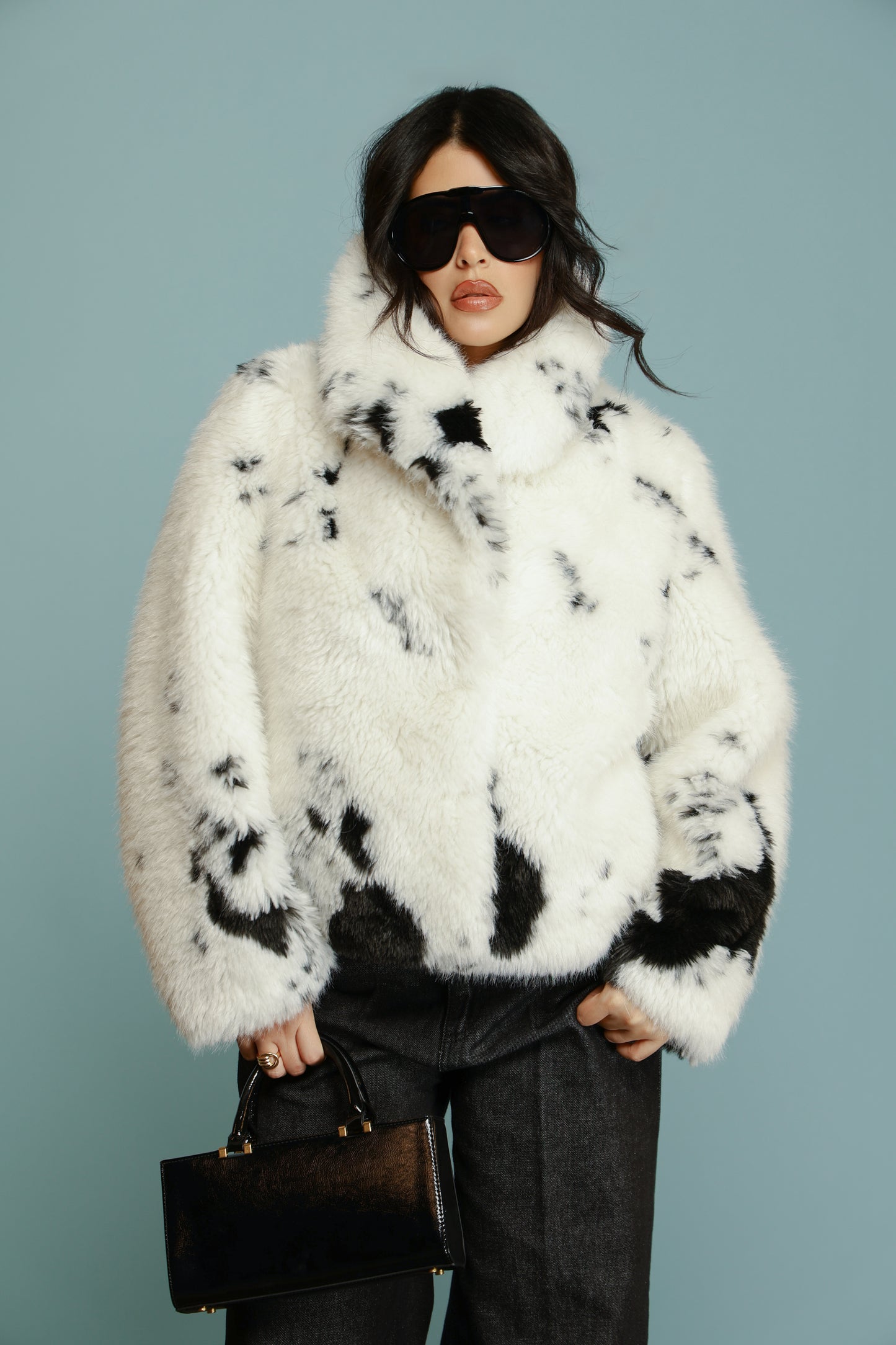 BOMBER CRUDELIA BIANCA/NERO