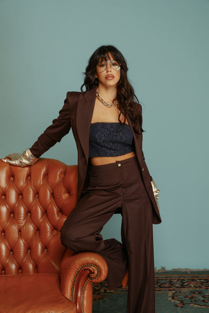 TAILLEUR MONOPETTO DIANA CIOCCOLATO