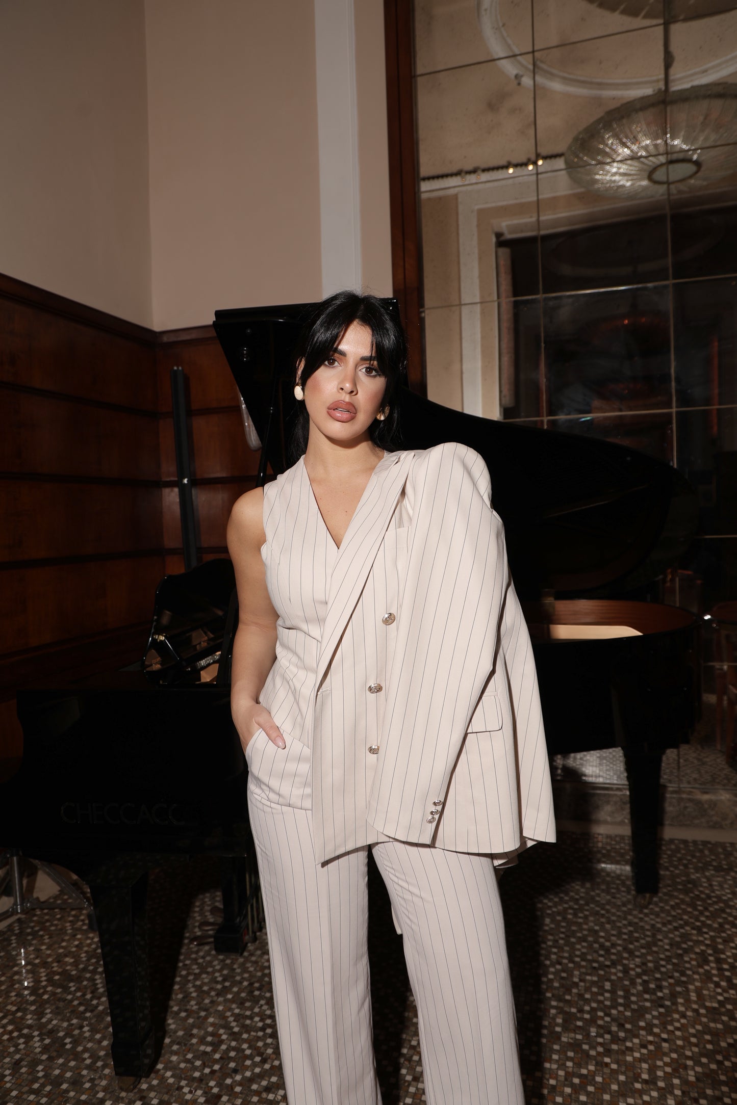TAILLEUR CAMELIA GESSATO CREMA