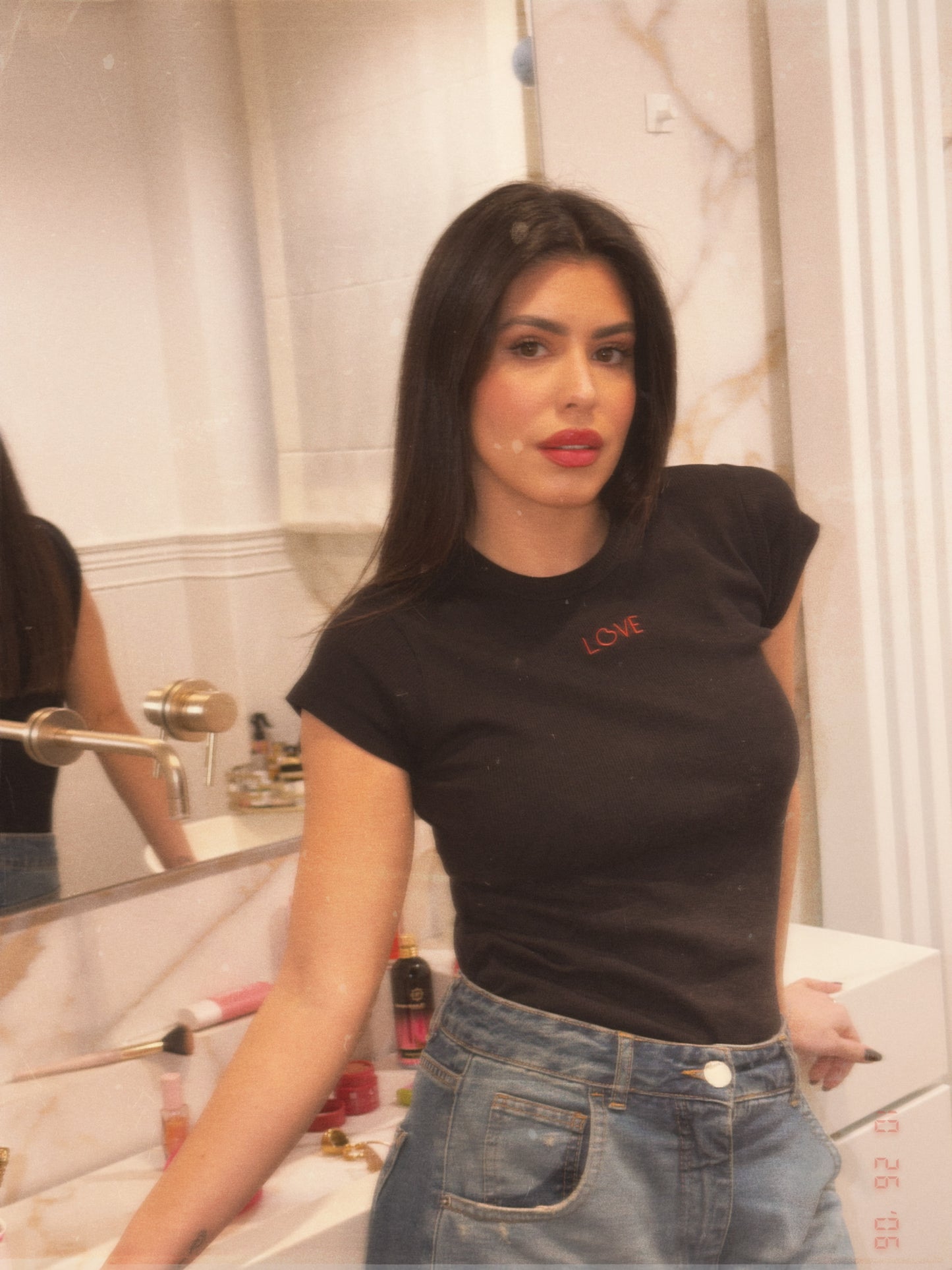 T-SHIRT LOVE NERO