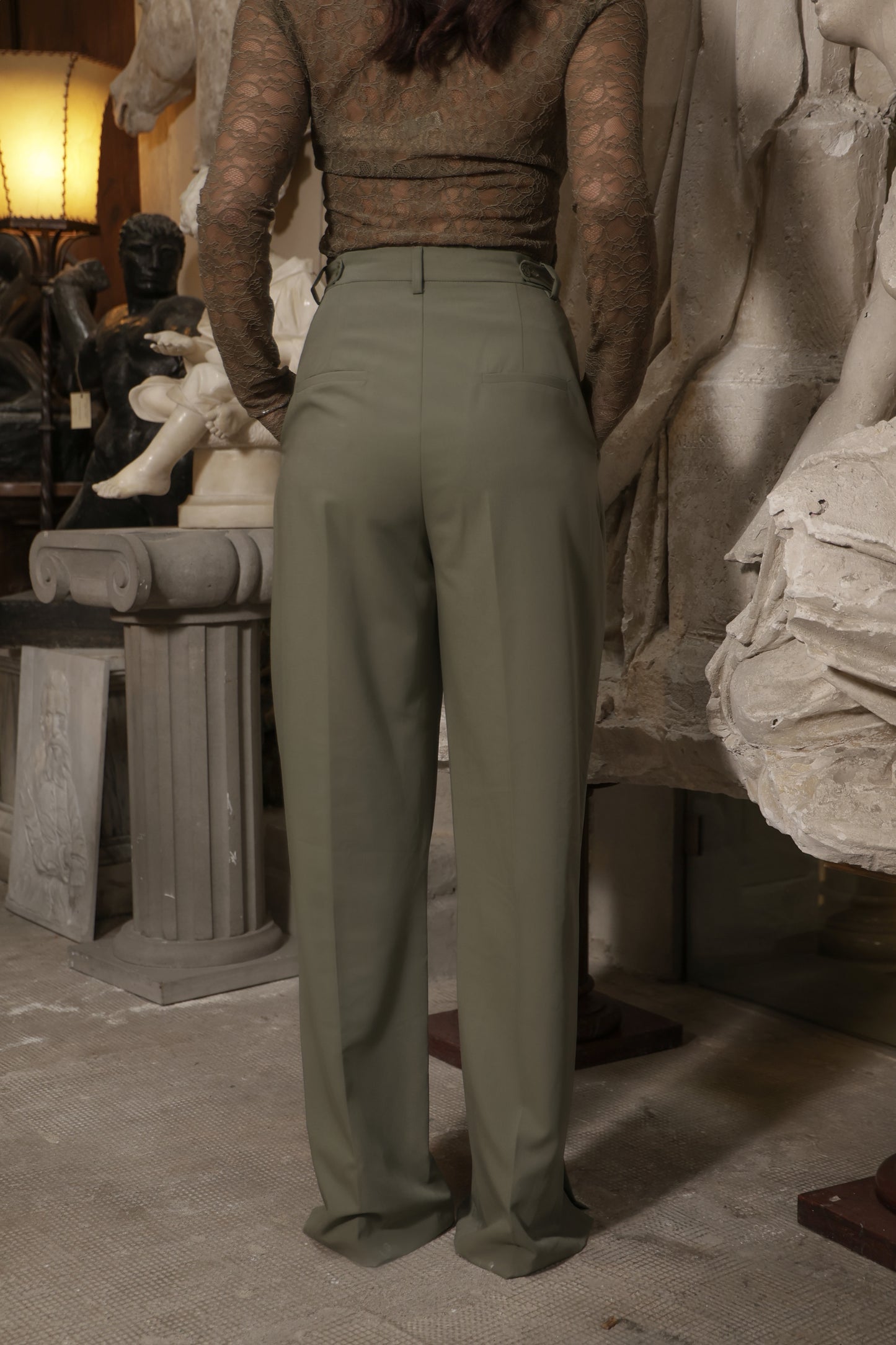 PANTALONI SARTORIALE ARTEMISIA ARMY