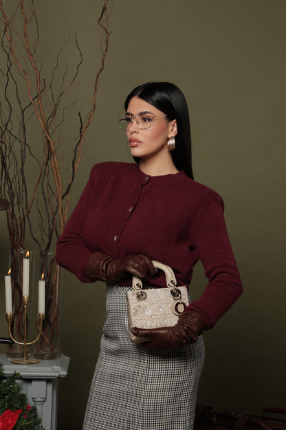 CARDIGAN NALI' BORDEAUX