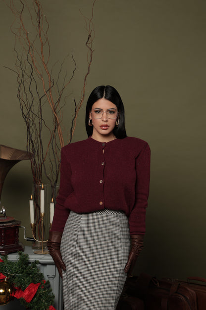 CARDIGAN NALI' BORDEAUX