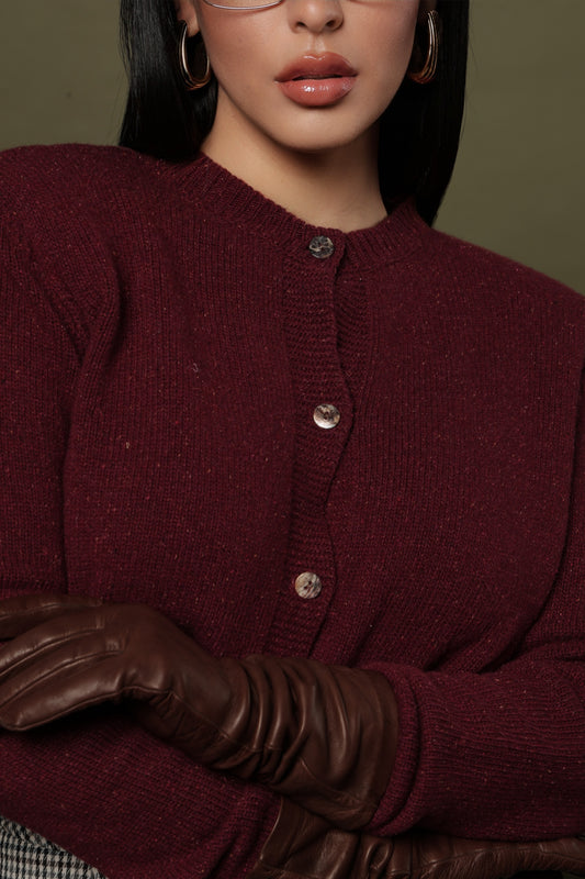 CARDIGAN NALI' BORDEAUX