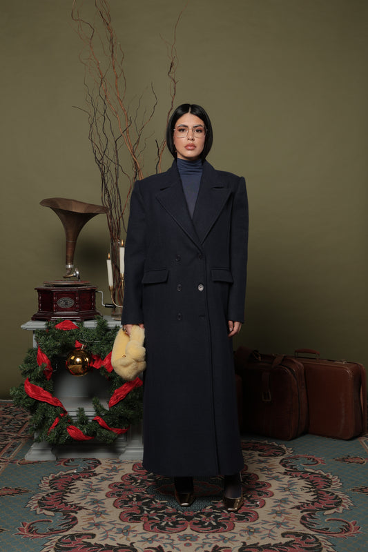 MAXI CAPPOTTO MIRANDA BLU