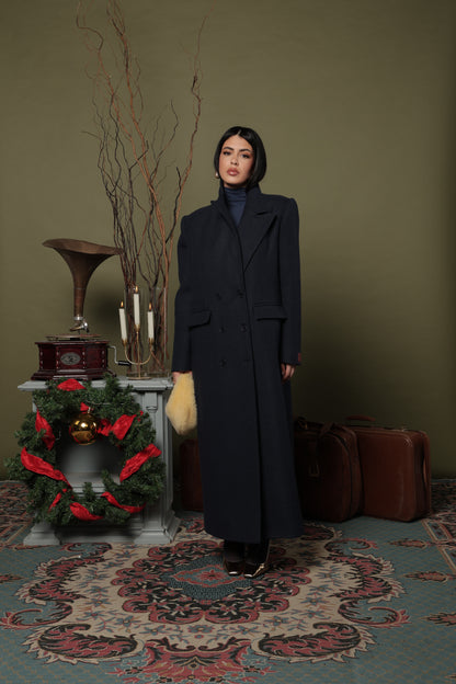 MAXI CAPPOTTO MIRANDA BLU