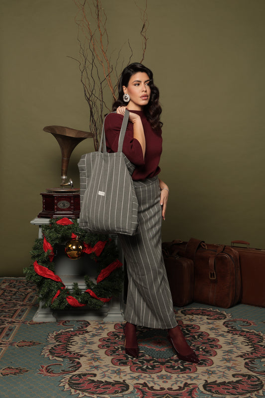 TOTE BAG VIVI' GRIGIO