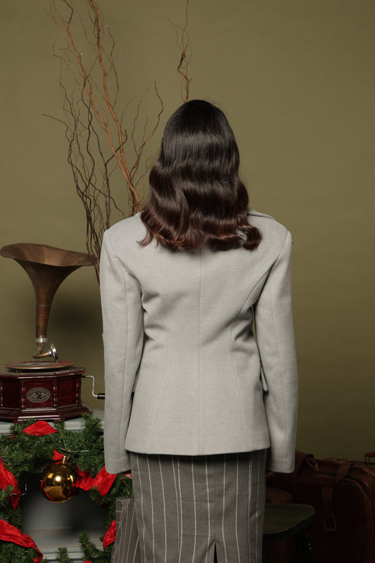 CAPPOTTO CORTO LAYANA GRIGIO