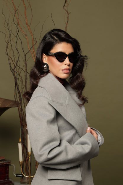 CAPPOTTO CORTO LAYANA GRIGIO