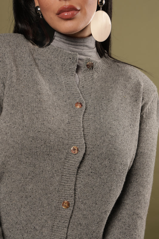 CARDIGAN NALI' GRIGIO