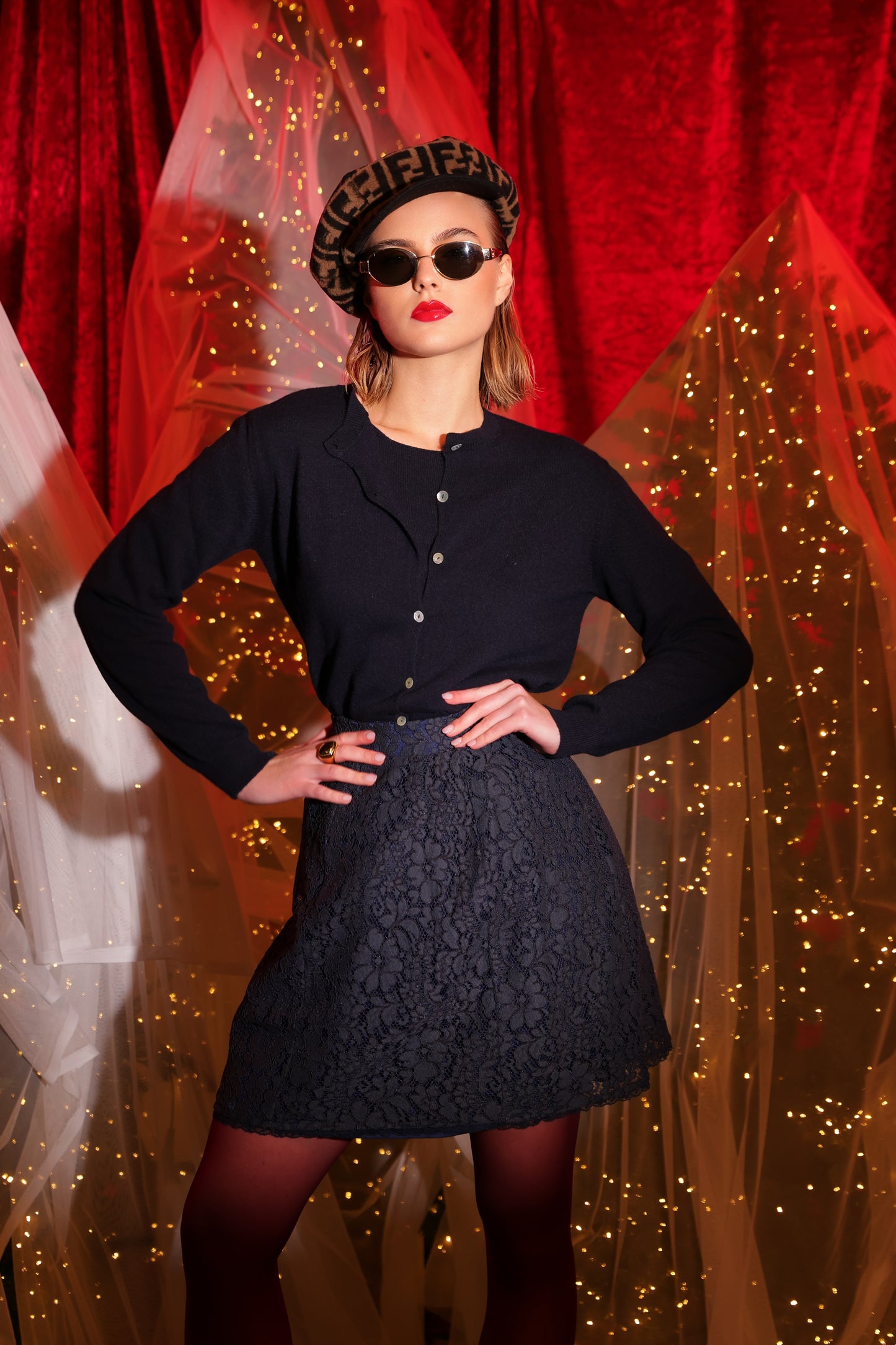 MINI GONNA MARIELLE NAVY