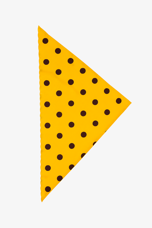 BANDANA POIS GIALLO
